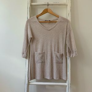 ARABELLA || NWOT - Waffle Knit Boho Top